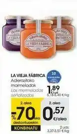 Eroski La vieja fábrica las mermeladas señalizadas oferta