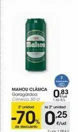 Eroski Mahou clásica cerveza oferta