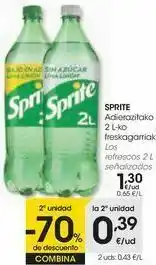 Eroski Sprite los refrescos señalizados oferta