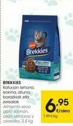 Eroski Brekkies alimento seco gato salmón atún, verduras y cereales oferta