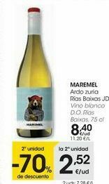 Eroski Maremel vino blanco d.o. rías baixas oferta