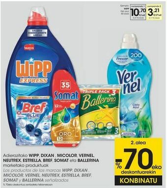 Eroski Wipp gel azul oferta