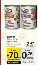 Eroski Beyond alimento perro señalizado oferta