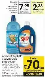 Eroski Skip detergente líquido ultima poder oferta