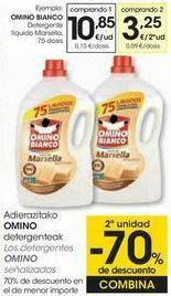 Eroski Omino bianco detergente líquido marsella oferta