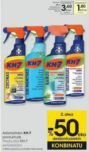 Eroski Kh-7 quitagrasas desinfectante oferta