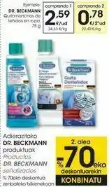 Eroski Dr.beckmann quitamanchas de teñidos en ropa oferta