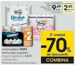 Eroski Foxy higiénico seda ph neutro oferta