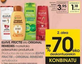 Eroski Elvive champú color oferta