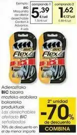 Eroski Bic maquinilla de afeitar desechable confort 4 advance oferta