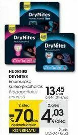 Eroski Huggies drynites bragapañales enuresis oferta