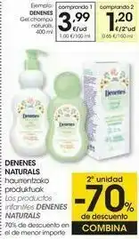 Eroski Denenes gel champú naturals oferta