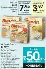 Eroski Blevit papilla superfibra 8 cereales oferta