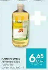 Eroski Naturafemme aceite de almendras oferta