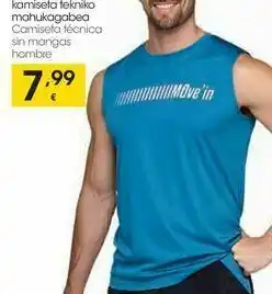 Eroski Active camiseta técnica sin mangas hombre oferta