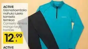 Eroski Active camiseta térmica manga larga hombre oferta