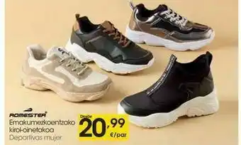 Eroski Romester deportivas mujer oferta