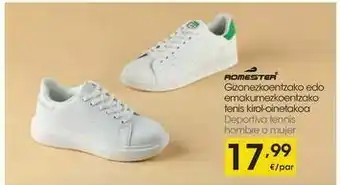 Eroski Romester deportiva tennis hombre o mujer oferta