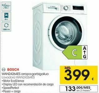Eroski Bosch lavadora wan24264es oferta