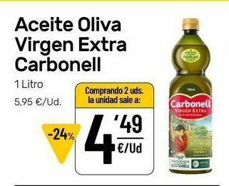 AhorraMas Aceite de oliva virgen extra carbonell oferta