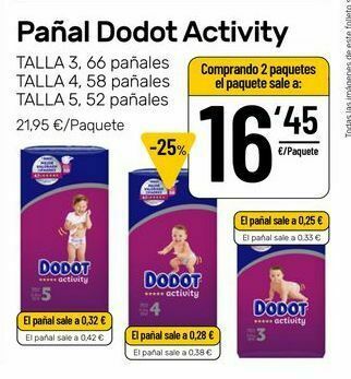 AhorraMas Pañales dodot oferta