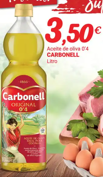 Supermercados Plaza Carbonell Aceite de oliva 0'4 Litro oferta