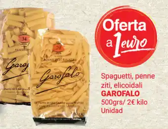 Supermercados Plaza Garofalo Spaguetti, penne ziti, elicoidali 500 grs oferta
