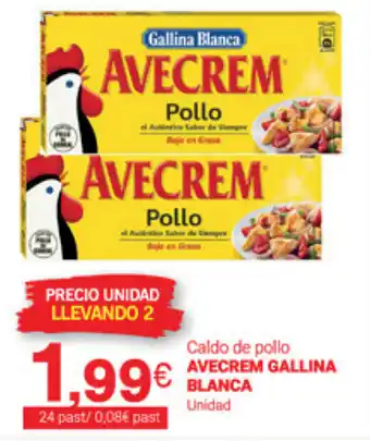 Supermercados Plaza Avecrem Gallina Blanca Caldo de pollo Unidad oferta