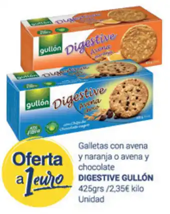 Supermercados Plaza Digestive Gullón Galletas con avena y naranja o avena y chocolate 425grs oferta