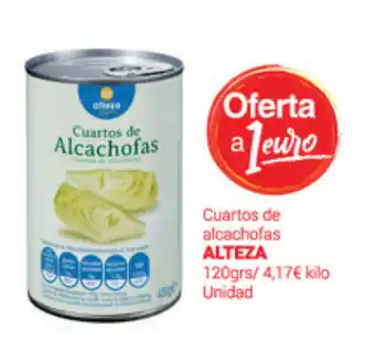 Supermercados Plaza Alteza Cuartos de alcachofas 120grs oferta