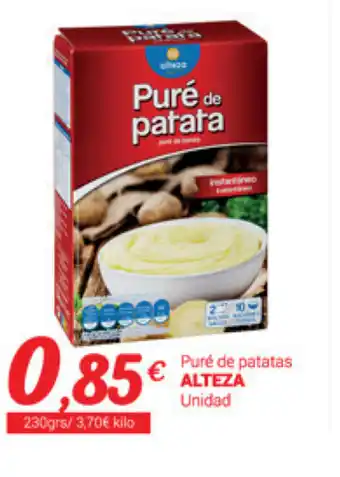 Supermercados Plaza Alteza Puré de patatas Unidad oferta