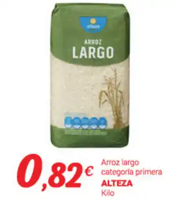 Supermercados Plaza Alteza Arroz largo categoría primera Kilo oferta