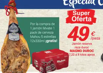 Magno Duroc Jamón reserva raza duroc