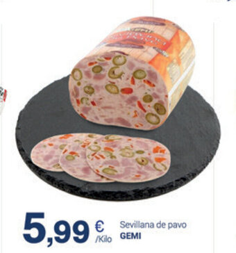 Supermercados Plaza Gemi Sevillana de pavo oferta