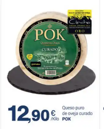 Supermercados Plaza Pok Queso puro de oveja curado oferta