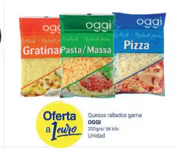 Supermercados Plaza Oggi Quesos rallados gama 200grs oferta