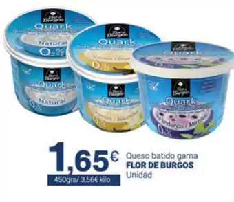 Supermercados Plaza Flor De Burgos Queso batido gama Unidad oferta