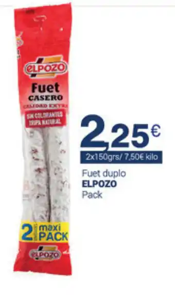 Supermercados Plaza Elpozo Fuet deplo Pack oferta