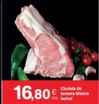 Supermercados Plaza Chuleta de ternera blanca lechal oferta