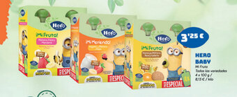 Supermercados Plaza Hero Baby Mi Fruta Todas las variedades 4 x100g oferta