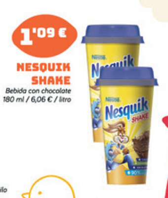 Supermercados Plaza Nesquik Shake 180ml oferta