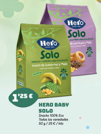 Supermercados Plaza Hero Baby Solo 50g oferta