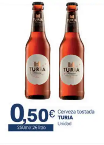 Supermercados Plaza Turia Cerveza tostada 250ml oferta