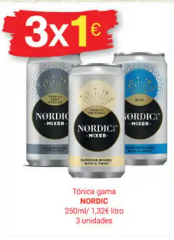 Supermercados Plaza Nordic Tónica gama 250ml oferta