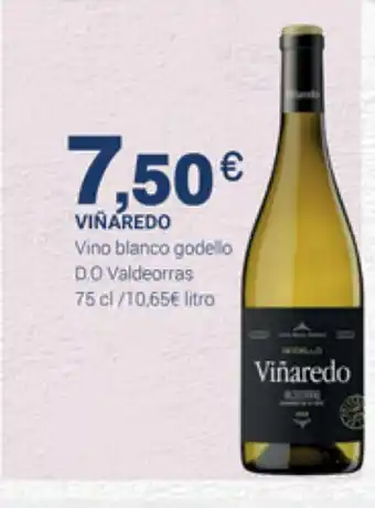 Supermercados Plaza Viñaredo Vino Blanco godello D.O Valdeorras 75cl oferta