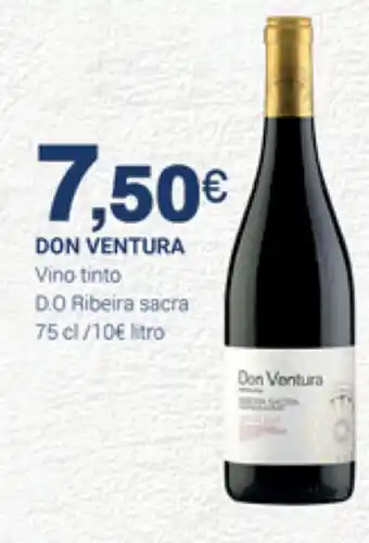 Supermercados Plaza Don Ventura Vino tinto D.O Ribeira sacra 75cl oferta