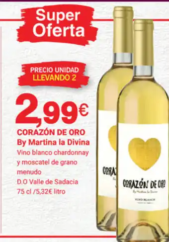 Supermercados Plaza Corazón De Oro By Martina la Divina 75cl oferta