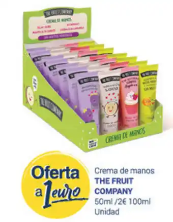 Supermercados Plaza The Fruit Company crema de manos 50ml oferta