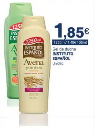Supermercados Plaza Instituto español Gel de ducha 1250ml oferta