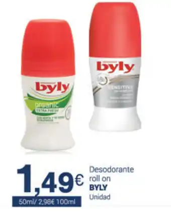 Supermercados Plaza Byly Desodorante roll on 50ml oferta